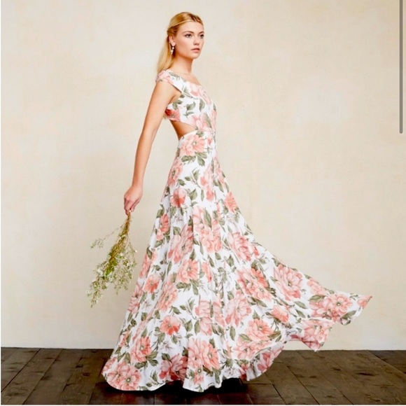 Reformation floral long maxi dress - Picture 1 of 8